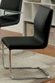 Furniture of America® Lodia 2-Piece Black/Chrome Dining Side Chair Set-4