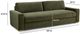 TOV Furniture Beckham Olive Green Sofa-2