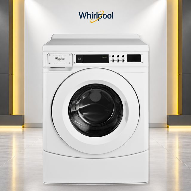 Whirlpool Commercial 3.1 Cu. Ft. Non-Coin Front-Load Washer with Microprocessor Controls - White-2