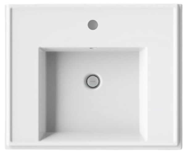 Kohler Tresham® White 24" Square Pedestal Bathroom Sink-1