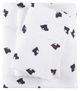 Olliix by Woolrich Flannel Black/White Scottie Dogs Queen Cotton Sheet Set-0