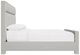 Bernhardt Stratum Gray/Mist Queen Upholstered Panel Bed-2