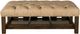 Craftmaster® Customizable CM Leather Large Tufted Cocktail Ottoman-1