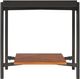 Riverside Furniture Lennox Black End Table with Rosewood Base-2