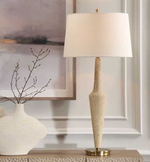 Uttermost® Juliet Travertine Table Lamp-1