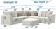 Jackson Furniture Ritzy 6-Piece Bone Modular Sectional with Ottoman-2