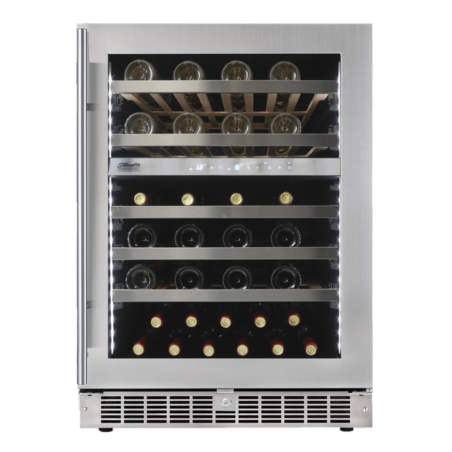 Silhouette® Professional™ Sonoma 24" 5.3 Cu. Ft. Stainless Steel Wine Cooler-1