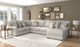Jackson Furniture Livingston 3-Piece Linen U-Shape Sectional-1
