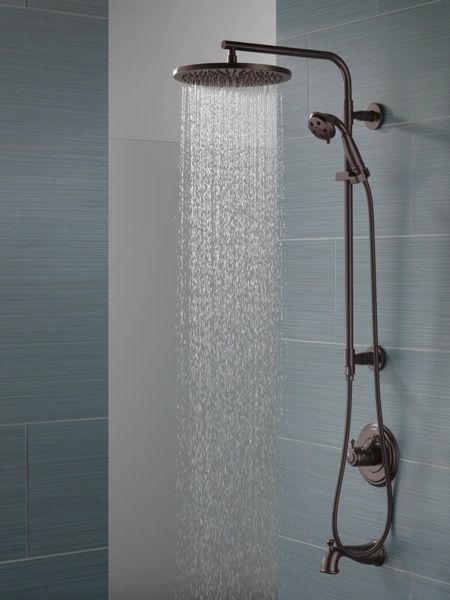 Delta Universal Showering Components 12" Venetian Bronze Single-Setting Metal Raincan Shower Head-1