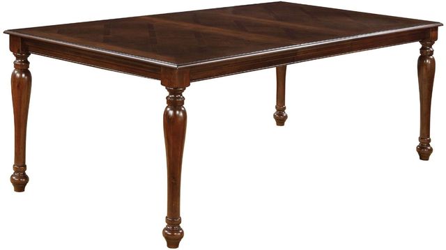 Furniture of America® Sylvana Brown Cherry Dining Table-0