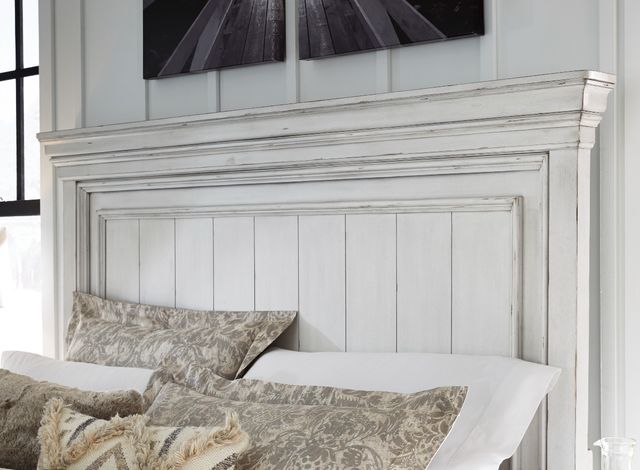 Benchcraft® Kanwyn Whitewash King/California King Panel Headboard-3