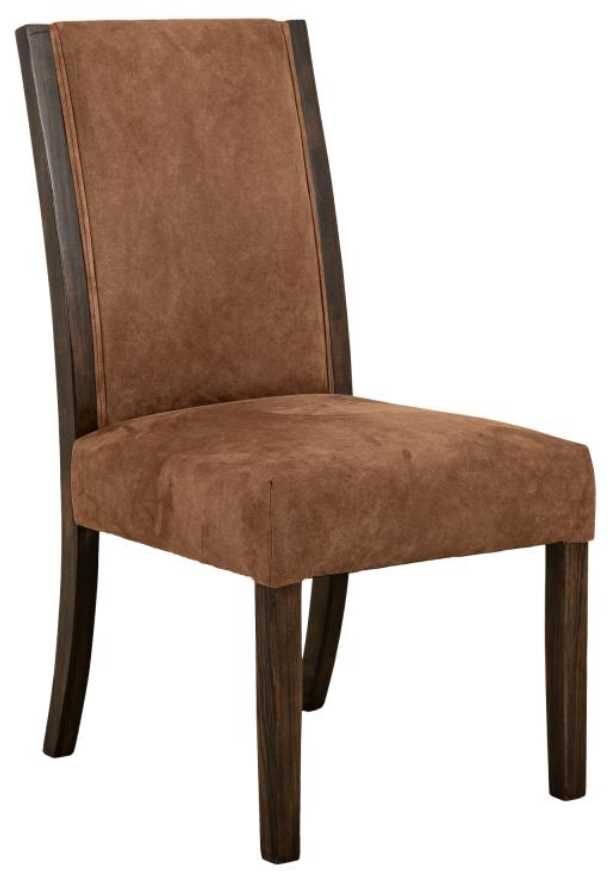 International Furniture Direct Raramuri Brown/Stained Dark Upholstered Dining Side Chair-0