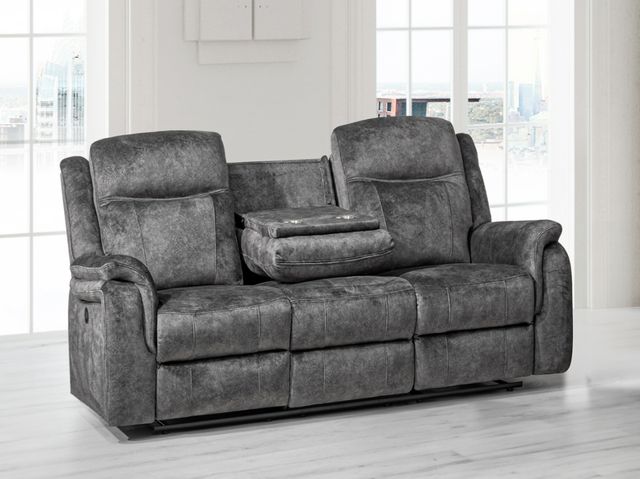 New Classic® Home Furnishings Park City Slate Power Reclining Sofa-1