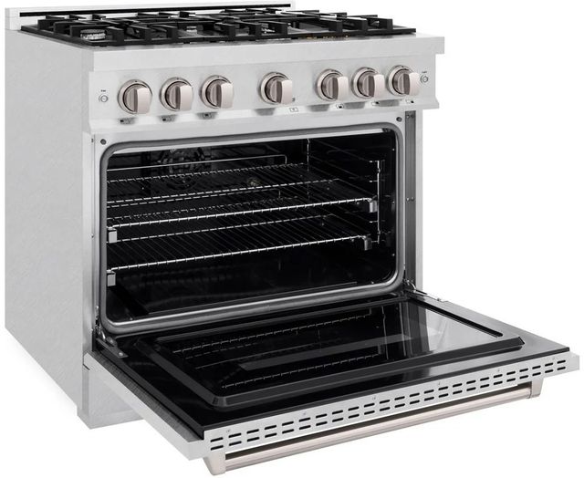 ZLINE Classic 36" Satin Stainless Steel Pro Style Dual Fuel Range-3