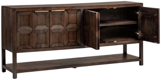 Classic Home Costa Tundra Brown 4-Door Cabinet-2