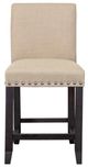 Modus Furniture Yosemite Neutral Tan/Rustic Black Pine Counter Stool-2