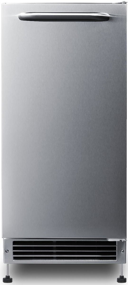 Summit® 15" 25 lb. Stainless Steel Outdoor Ice Maker-2