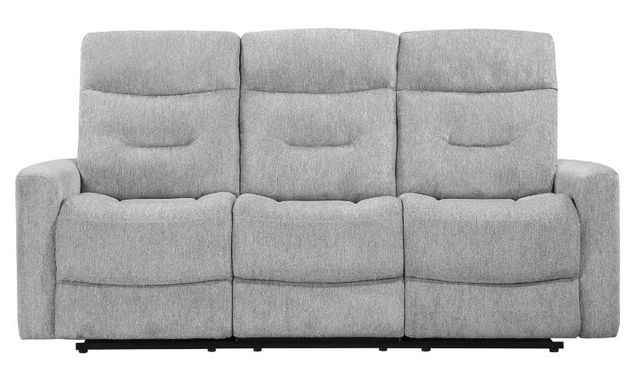Homelegance® Lyndon Gray Double Manual Reclining Sofa-2