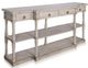 StyleCraft Wilshire Distressed Light Gray Breakfront Longboard -0