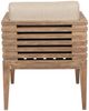 Armen Living Vivid Brown/Taupe Eucalyptus/Olefin Outdoor Dining Chair-5
