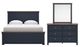 Signature Design by Ashley® Landocken 3-Piece Blue/Brown Queen Panel Bedroom Set-0