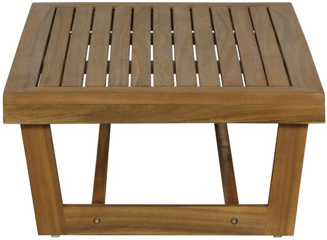 Linon Bluffton Natural Wooden Outdoor Cocktail Table-4