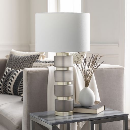 Surya Aminah Brown Frosted Table Lamp-4