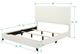 Legends Home Bridger White King Upholstered Panel Bed-2