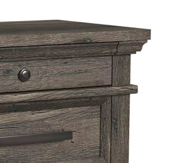 Elements International Park Ridge Charcoal Nightstand-1