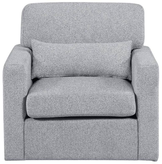 Homelegance® Pompano Gray Swivel Accent Chair-2