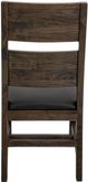 International Furniture Direct Teak Stained Dark Dining Side Chair-5