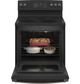 GE® 30" Fingerprint Resistant Black Slate Free Standing Electric Range-2