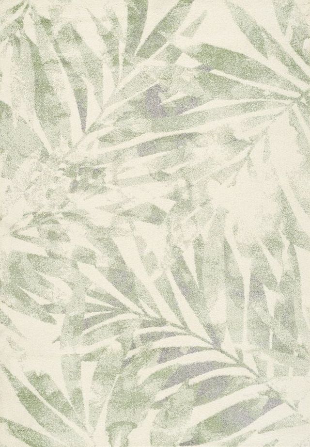 Kalora Interiors Focus Cream Green Palm Branch 5'3" x  7'7" Rug-0