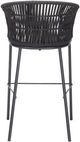 Zuo® Modern Freycinet Black/Gray Steel Outdoor Barstool-3