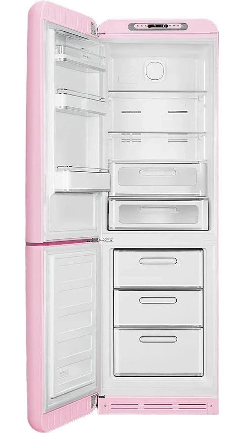 Smeg 50's Retro Style Aesthetic 11.7 Cu. Ft. Pink Bottom Freezer Refrigerator-1