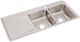 Elkay Lustertone® Classic Lustrous Satin 48" x 22" x 7-5/8" 1-Hole Equal Double Bowl Drop-In Sink with Left Drainboard-0