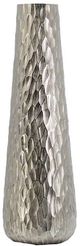 A & B Home Silver Diamond Texture Oblong Vase-0