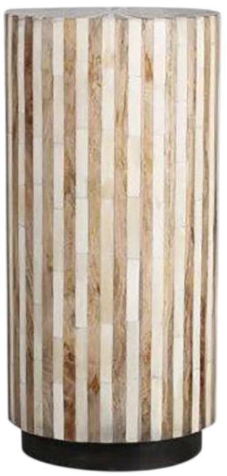 Parker House® Crossings Downtown Amber Bone Inlay Chairside Table-3
