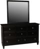 New Classic® Home Furnishings Tamarack Black Dresser and Mirror-0