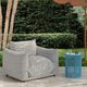TOV Furniture Saint Tropez Black Fabric Indoor/Outdoor Armchair-1