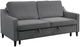 Homelegance® Adelia Dark Gray Convertible Studio Sofa with Pull-Out Bed-0