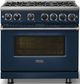 Viking® 7 Series 36" Slate Blue Pro Style Natural Gas Range-2