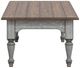 Flexsteel® Plymouth Medium Brown Coffee Table with Distressed Graywash Base-1