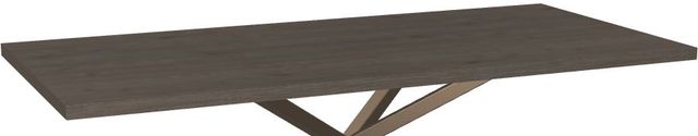 Amisco Customizable Asterisk 84" Rectangular Table with Metal Stand-1
