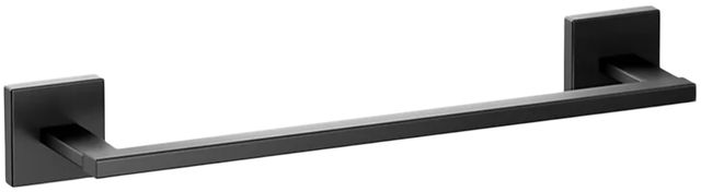 KOHLER® Square Matte Black 12" Towel Bar-0