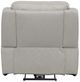Flexsteel® Barnett Timber Leather Power Recliner with Power Headrest and Lumbar-2