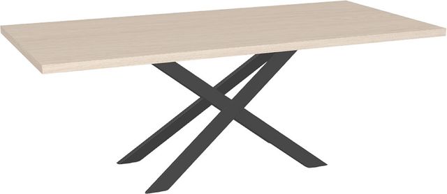 Amisco Customizable Ascencio 84" Rectangular Dining Table with 1.63" White Oak Veneer Top-0