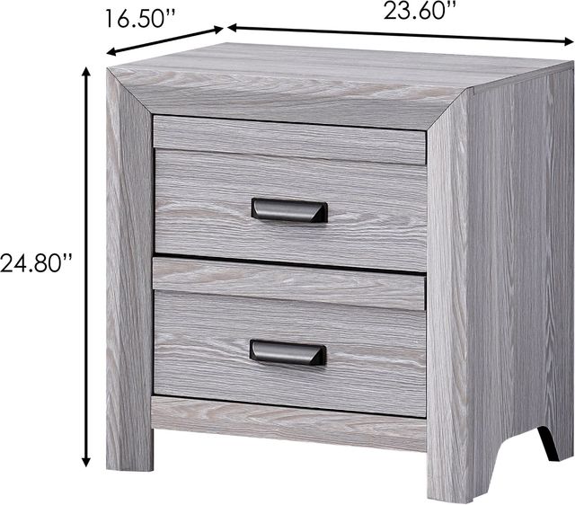 Crown Mark Adelaide Driftwood Nightstand-2