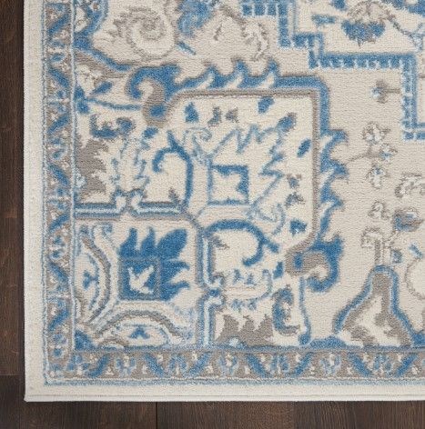 Nourison Home™ Elation Ivory Blue 5'x7' Area Rug-3