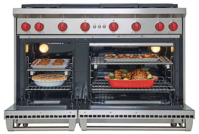 Wolf® 48" Stainless Steel Pro Style Liquid Propane Gas Range-3